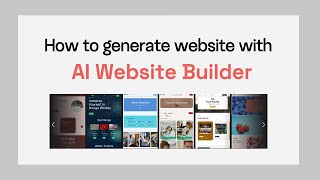 How To Generate Site With Mobirise AI Website Builder// Easy tutorial