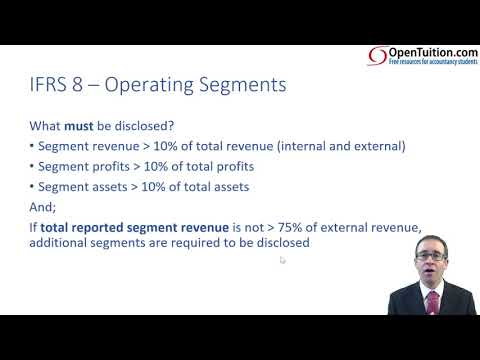 Operating segments (IFRS 8) - ACCA (SBR) lectures