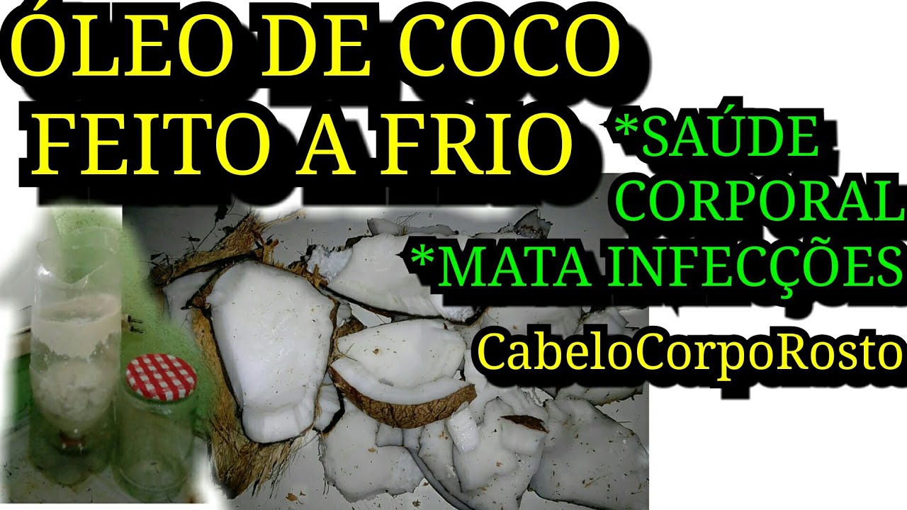 COMO FAZER ÓLEO DE COCO PRENSADO A FRIO