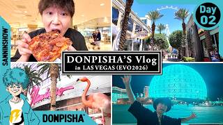 【Vlog／LAS VEGAS #2 】灼熱地獄と言葉の壁を乗り越えた先に、幸せのカロリー爆弾がある【EVO 2026】