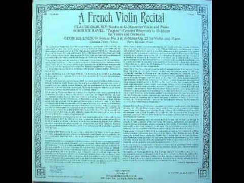 A French Recital - Christian Ferras and Pierre Barbizet (MACE stereo LP)