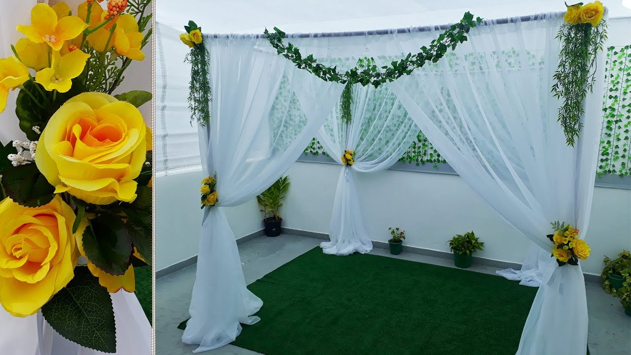 Como Fazer Tenda Para Casamento Montar Tenda Cerimonial Com Tubo Cano Pvc Tecidos e Flores Decoração