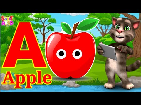 Phonics Song 2 with TWO Words in 3D - A For Apple🍎🍏- ABC Alphabet Songs with Sounds for Children's