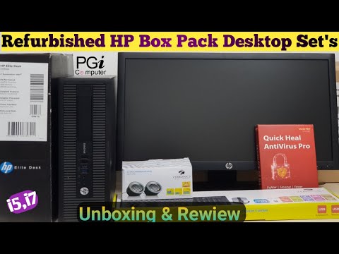 Hp i5 refurbished desktop computer, hard drive capacity: 500...