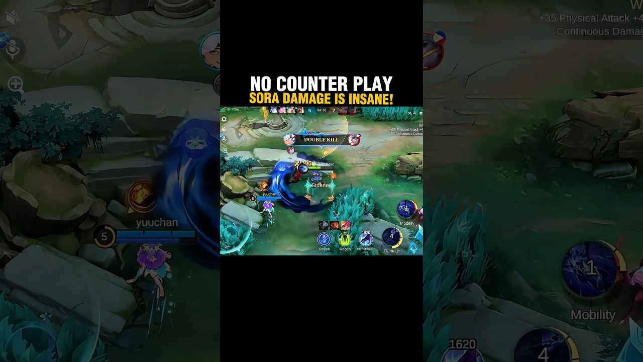 Sora insane damage! Too OP to handle! #mobilelegends #mlbb