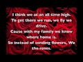 Roses-Kanye West LYRICS EXPLICIT