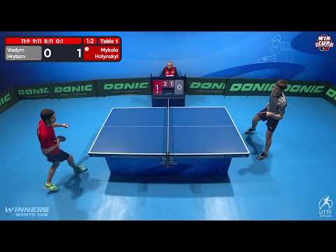 17:00 Vadym Hryban 1-3 Mykola Halynskyi West 3 WIN CUP 18.11.2022 | TABLE TENNIS WINCUP