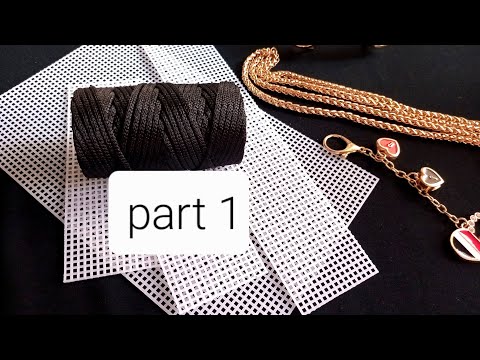 New plastic canvas bag design-part 1 /diy plastic canvas purse /plastic canvas tutorial