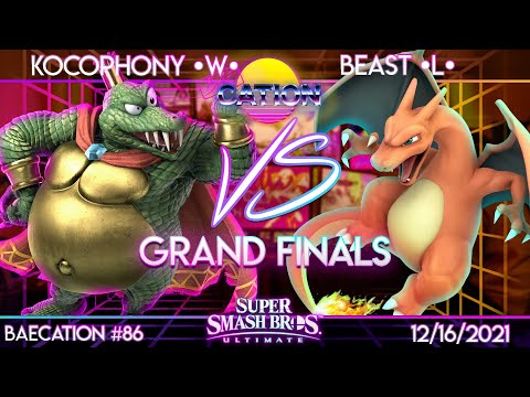 Baecation #86 Grand Finals - Kocophony (King K. Rool) vs. Beast (Pokemon Trainer) - SSBU Tournament