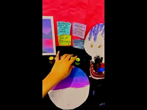 Let's create a nature painting 🎨🏞️😍