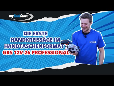 We show you the first hand-held circular saw GKS 12V-26 Professional in handbag format