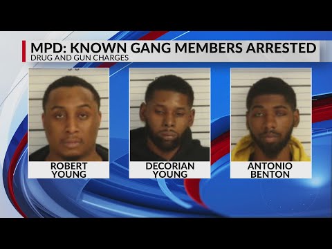 Memphis Police nab 6 gang members in Whitehaven bust