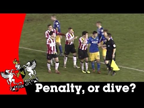 Penalty, or dive? Controversial decision | Exeter City v Morecambe