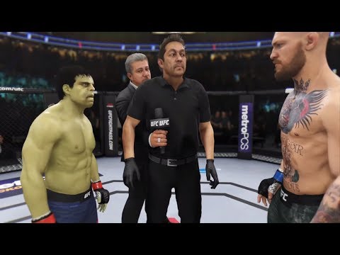 Lil Hulk vs. McGregor (EA Sports UFC 3) - Crazy UFC 👊🤪