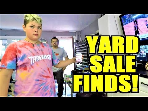 Ep262: FASHIONABLE FINDS - GARAGE SALE WITH US! - The ORIGINAL GoPro Yard Sale Vlog!
