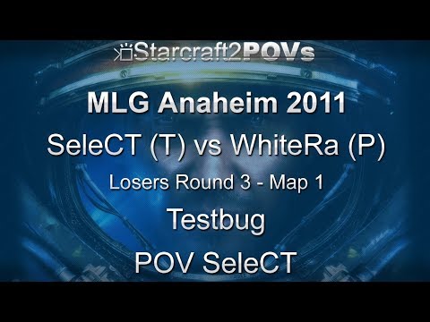 SC2 WoL - MLG Anaheim 2011 - SeleCT vs WhiteRa - LBR3 - Map 1 - Testbug - SeleCT