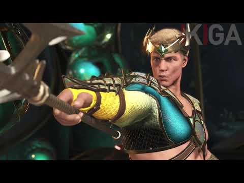 AQUAMAN ALL MIRROR MATCH DIALOGUES & VICTORY ANIMATION WINNING POSE - INJUSTICE 2 2020