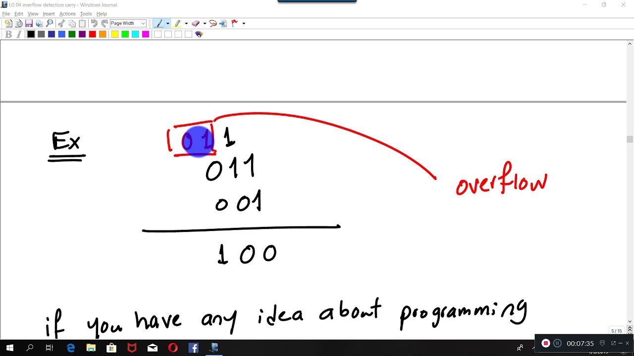 Lecture 05 Overflow carry ASCII
