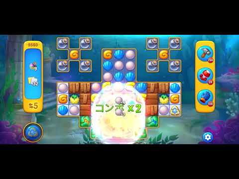 Fishdom level 9560 no boosters フィッシュダム ノーマル