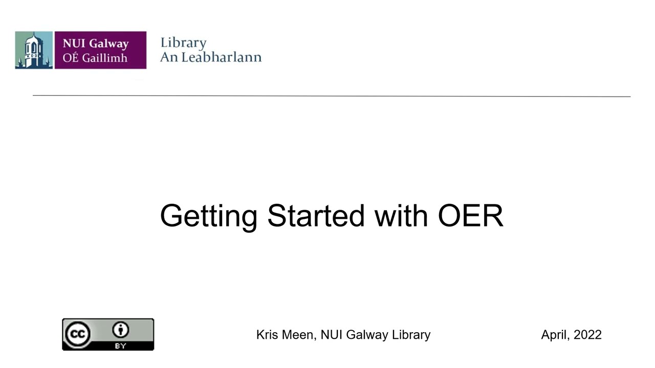 Getting Started with OER workshop