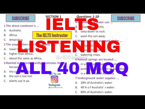 IELTS listening practice test 2022 - MCQ only