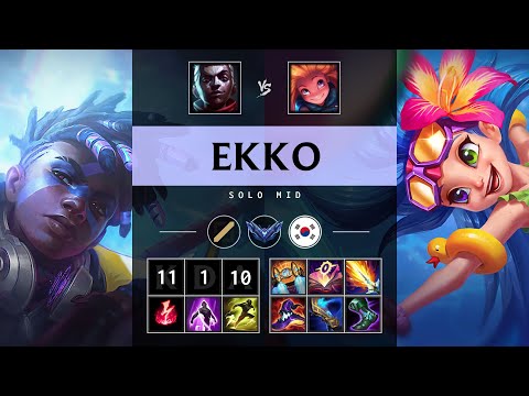 Ekko Mid vs Zoe - KR Diamond Patch 25.21