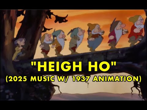 Snow White's "Heigh Ho" (2025 music with 1937 animation)