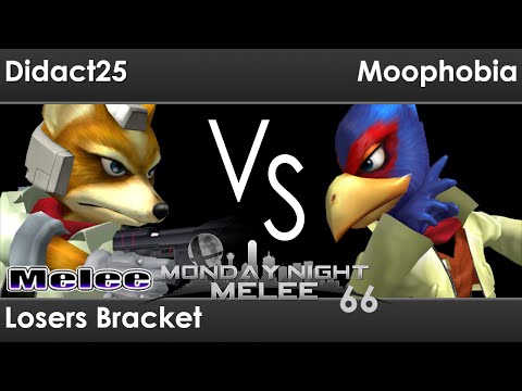 MNM 66 Melee - Didact25 (Fox) vs Moophobia (Falco) - Losers Bracket
