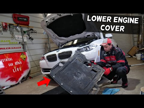 BMW F10 F11 LOWER ENGINE COVER REMOVAL REPLACEMENT 520i 523i 528i 530i 535i 518d 520d 525d 530d 535d