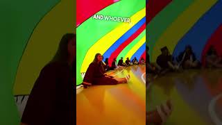 Rainbow parachute gave them so many memories ❤️