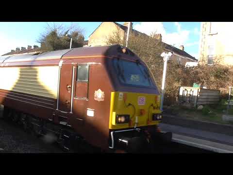 DB Cargo UK Class 67's no's: 67024-67013 @ Oldfield Park {5Z34} 17/02/2018.