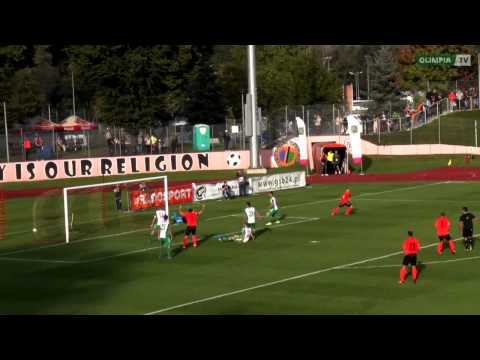 Chrobry Głogów 1-2 Olimpia Grudziądz (bramki z meczu)