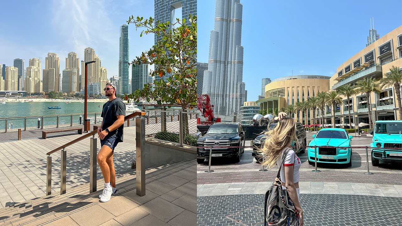 A duo explores Mall of the Emirates in this video.