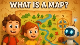 🧭 What Is a Map | Preschool Geography Adventure with Sam, Lucia & Zippy! | MiniMinds Land
