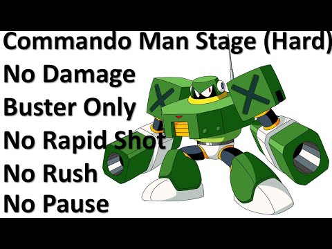 Commando Man (Hard Mode) - Perfect Run (No Damage, Buster Only) - Rockman 10 (Mega Man 10)