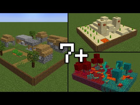 7+ Mini Biomes in Minecraft