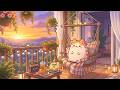 Pusheen's Sunset Balcony 🌅 Chill Lofi Beats for Relaxing & Peaceful Evenings 🌿 Cozy City Ambience DEFAULT Thumbnail