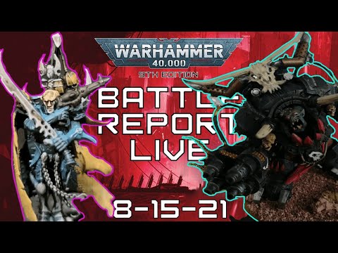 Drukhari VS Orks BATTLE REPORT  (Warhammer 40k 9th Edition)