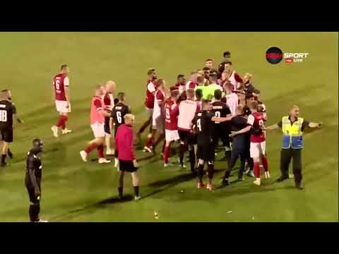 Сейнт Патрикс и ЦСКА се сбиха след края на мача