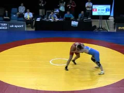 Dmitriys LAT v Mark Cocker GBR Freestyle Wrestling