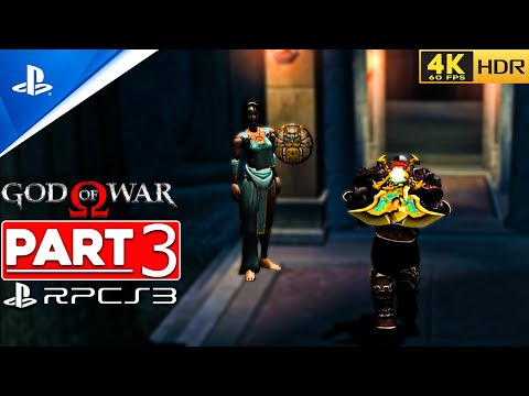 (RPCS3) GOD OF WAR 1 Gameplay Playthrough Part 3 Blades of Athena [4K 60FPS HDR] - No Commentary