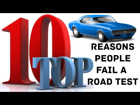 Top 10 Reasons people FAIL a road test - Part 1 Video