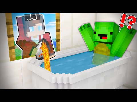 How JJ Pranked Mikey by Becoming INVISIBLE in Minecraft - Maizen JJ and Mikey