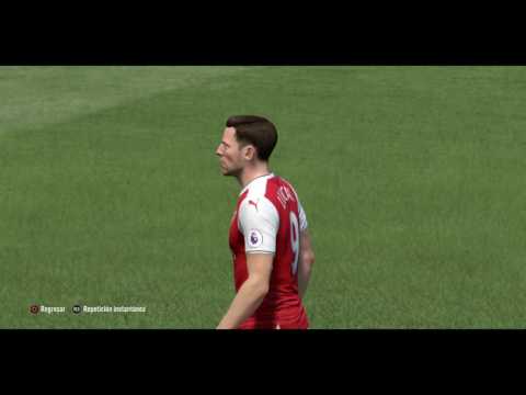 Gol de Lucas Pérez Arsenal 2 Manchester United 4 English Premier League Fecha 37 FIFA 17
