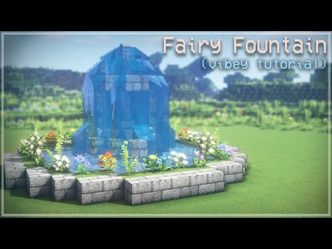 Kelpie The Fox - Minecraft: Fairy Fountain 🍄🌿✨ Fairytale Cottagecore Fairycore Fairy tail 🌸 Kelpie The Fox