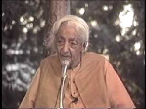 J. Krishnamurti - Madras (Chennai) 1986 - 2. Angst zerstört die Liebe