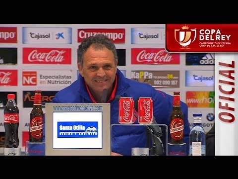 Rueda de Prensa de Caparrós tras el Recreativo de Huelva  (1-0) Levante UD - HD