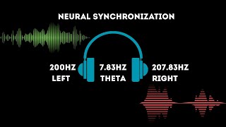 7.83Hz Theta + 200 Hz Binaural Beat - Deep Healing, Neural Synchronization & Earth Resonance