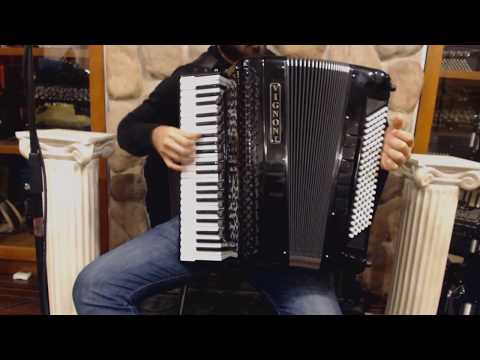 2794 - Black Vignoni FS15VSX Piano Accordion Converter Free Bass LMMH 45 120 $7999