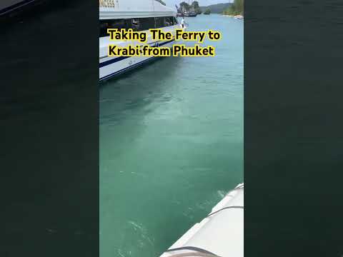 Taking The Ferry to Krabi from Phuket #krabi #railaybeach #thailand #phuket